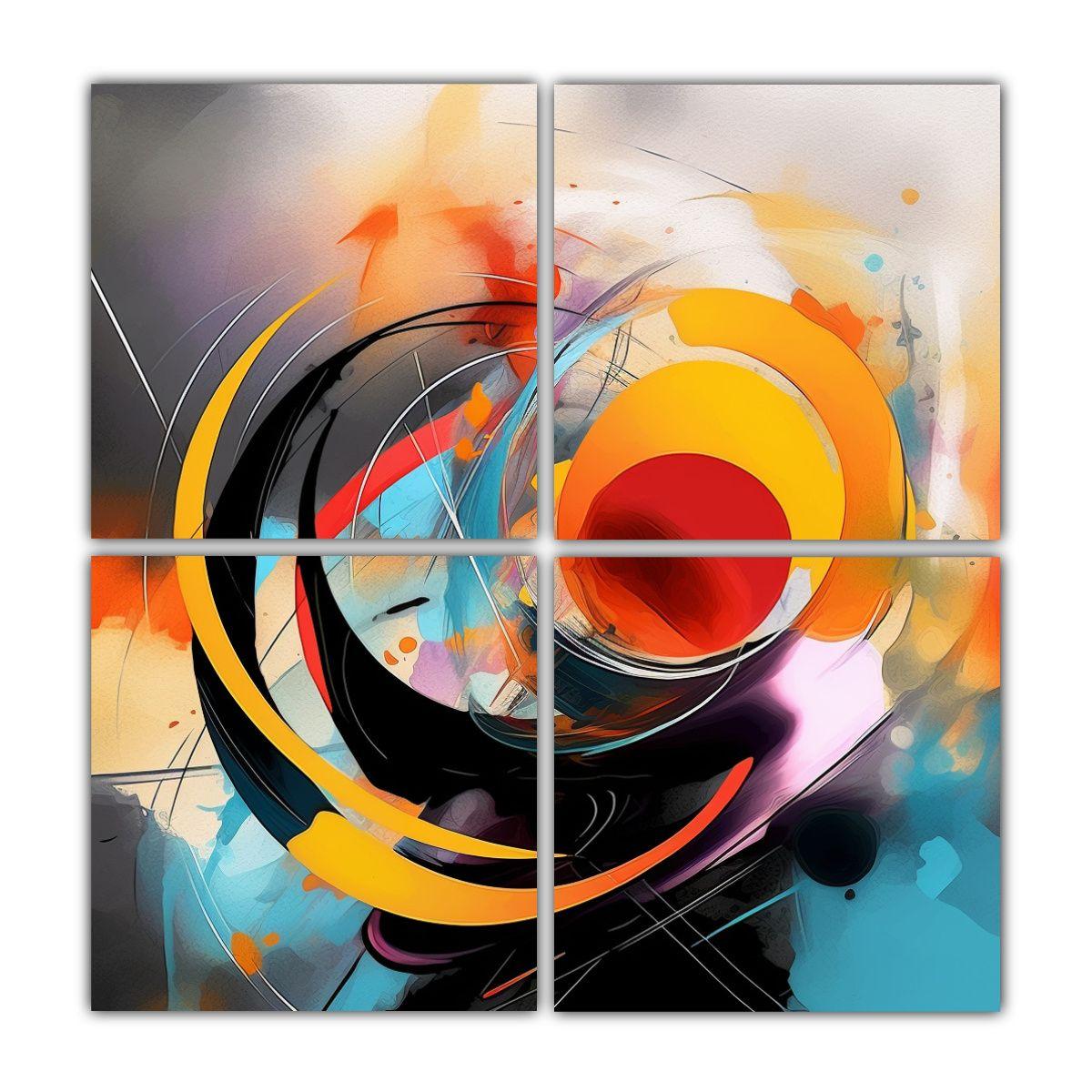 Cuatro Artes Fotografía: Arte Digital Abstracto 40x40 Cm-0