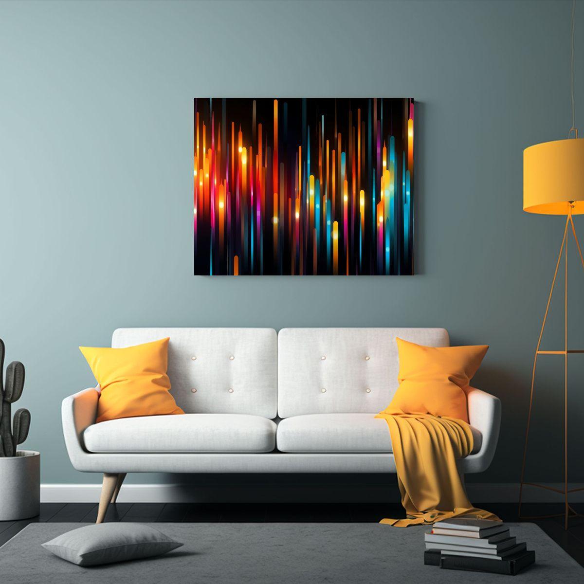 Cuadro Cuadro Interiores Moderna Líneas 75x50cm-2