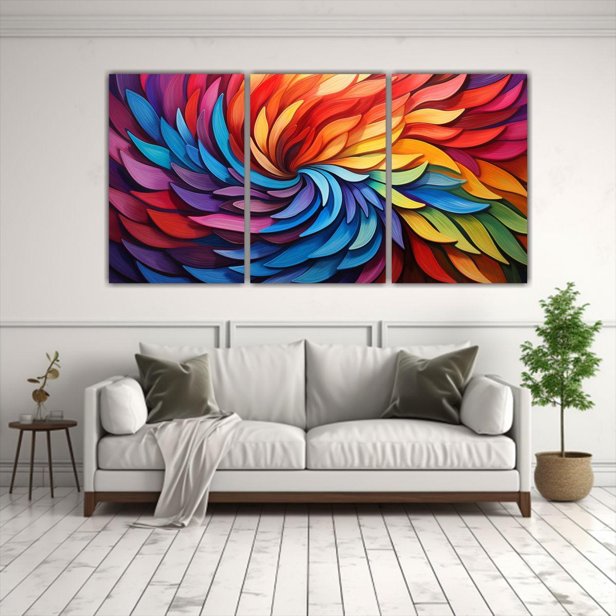 Pinturas Decorativas De La Serie 3 Artes 90x45 Cm-2