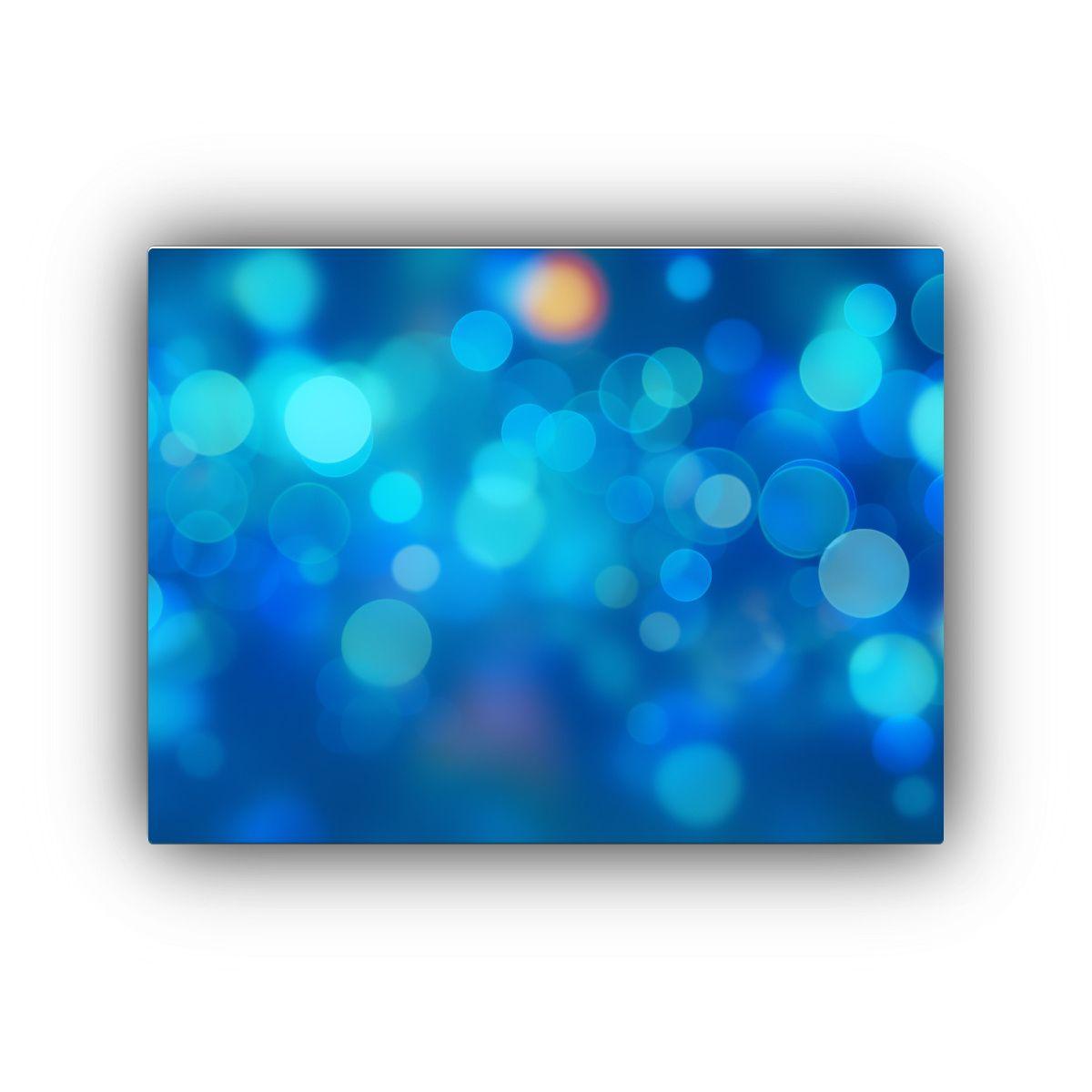 Cuadro Abstracto De Pared Azul Con Gama De Colores 75x50cm-0
