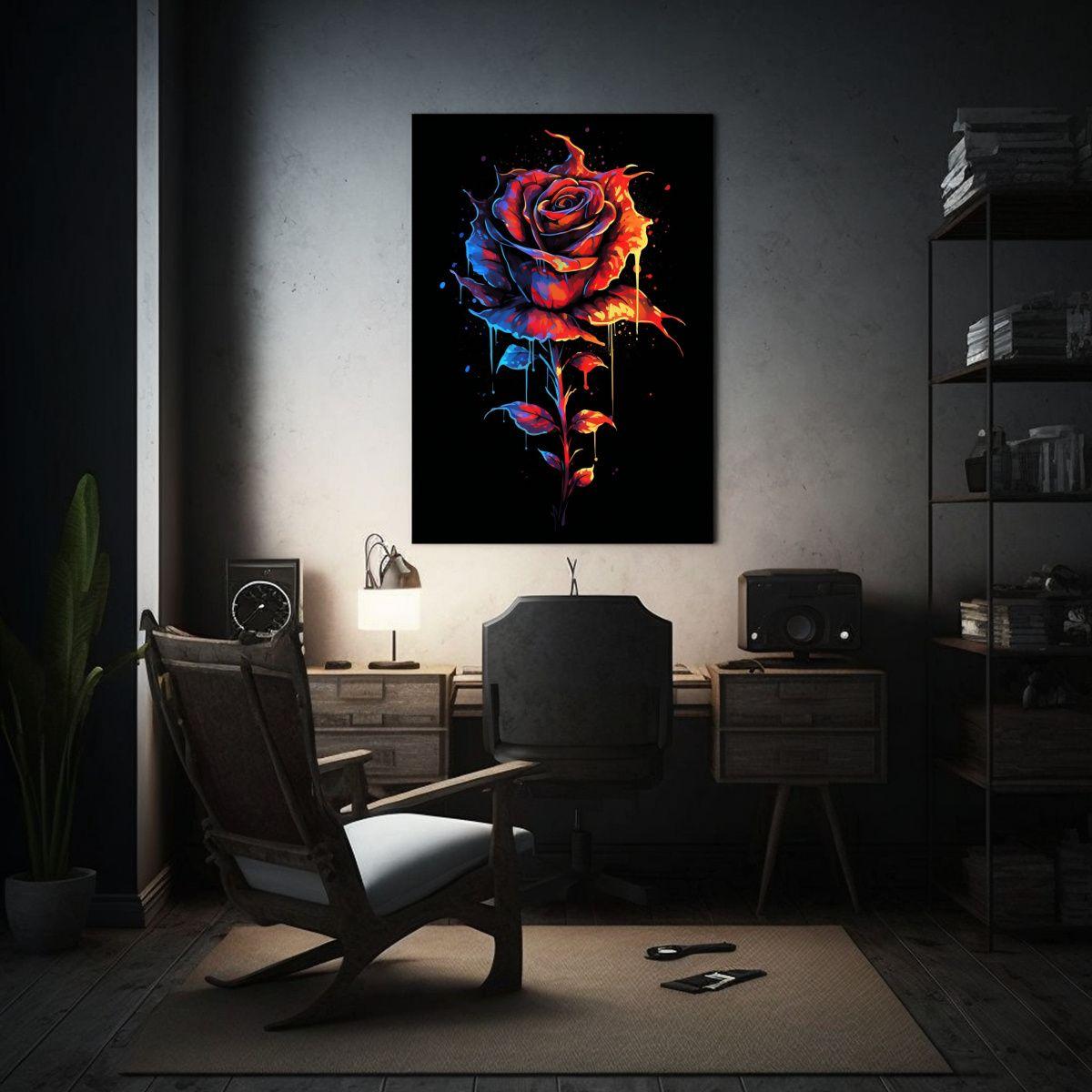 Arte De Pared Punk Infernal Imagen Vibrante 20x30cm-2