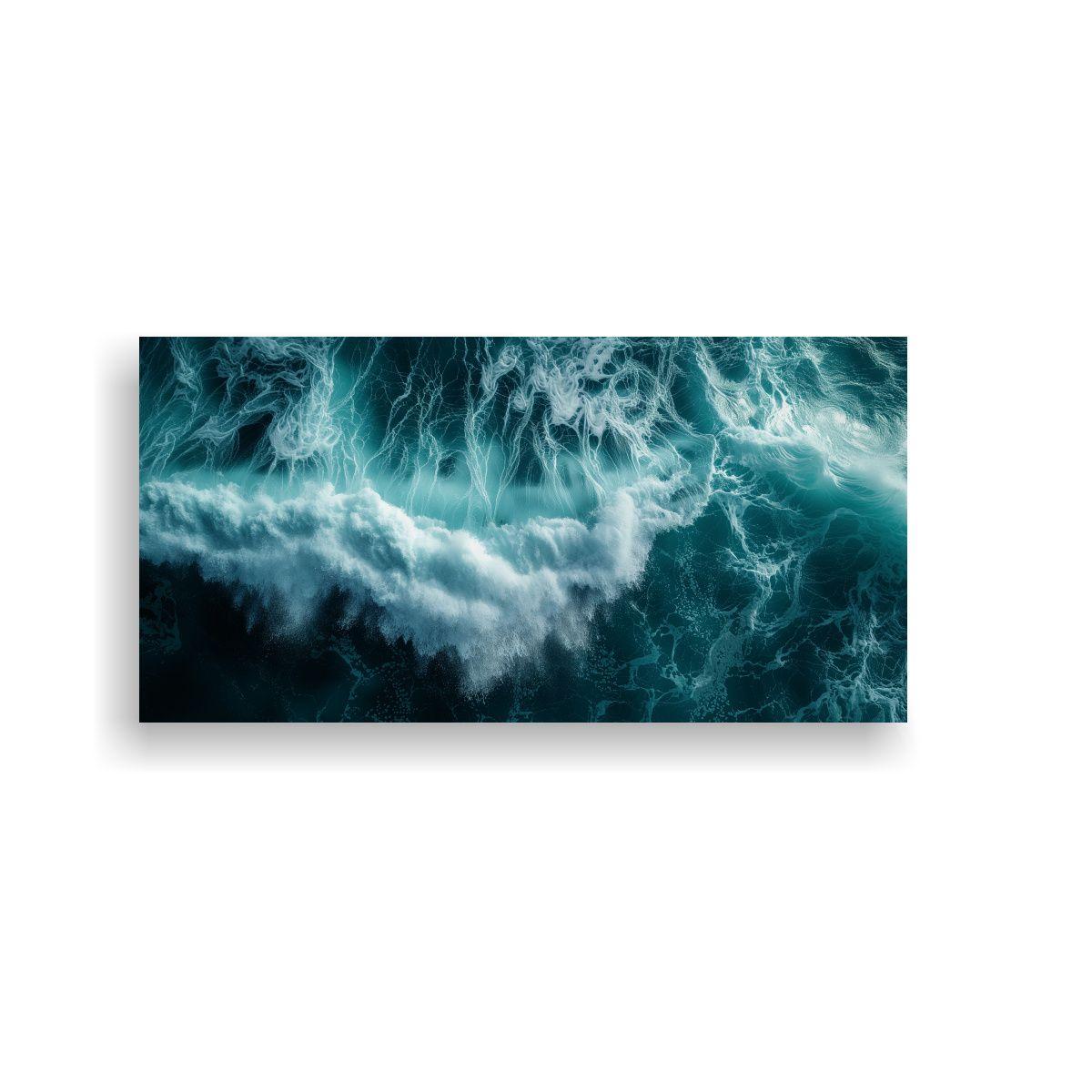 Pinturas De Pared Modernas Para Comedor Con Olas 100x50cm-0