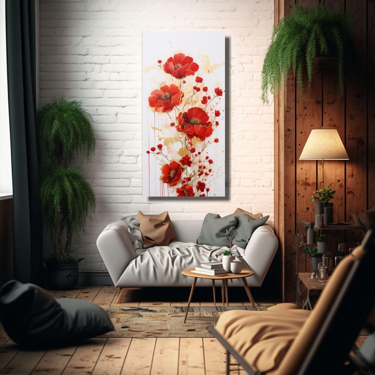 Cuadro De Lienzo Protagonismo Forma Pintura 50x100cm-2