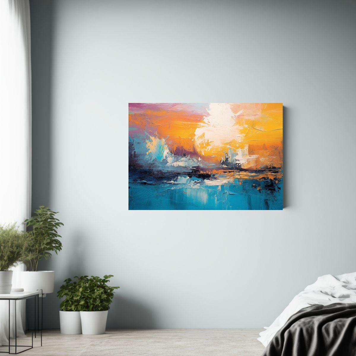 Viaje De Perspectiva De Colores A Través De Paisajes Abstra 40x30cm-2