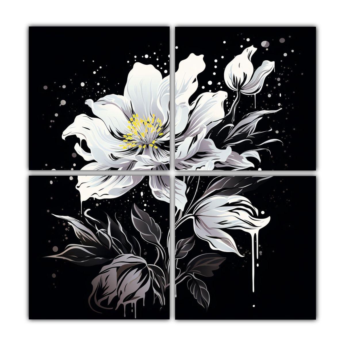 4 Bellas Artes Calidos Fantástico Blanco Y Negro 40x40 Cm-0