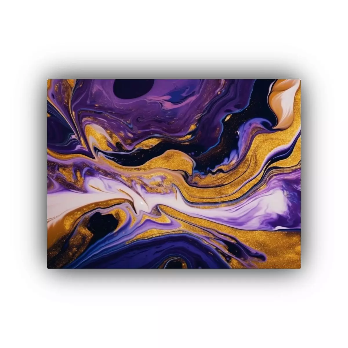 Cuadro Arte Gráfico Marbling Swirls Hermosos Inspirador Con 60x40cm-0