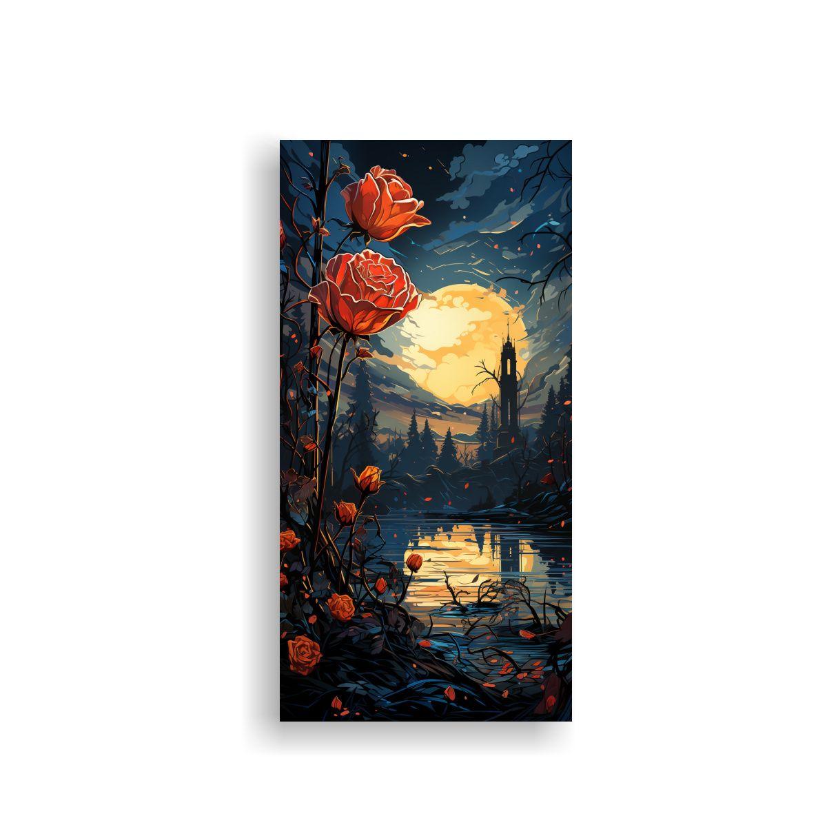 Pintura De Pared Moderna Inspirada En Rose Estilo 30x60cm-0