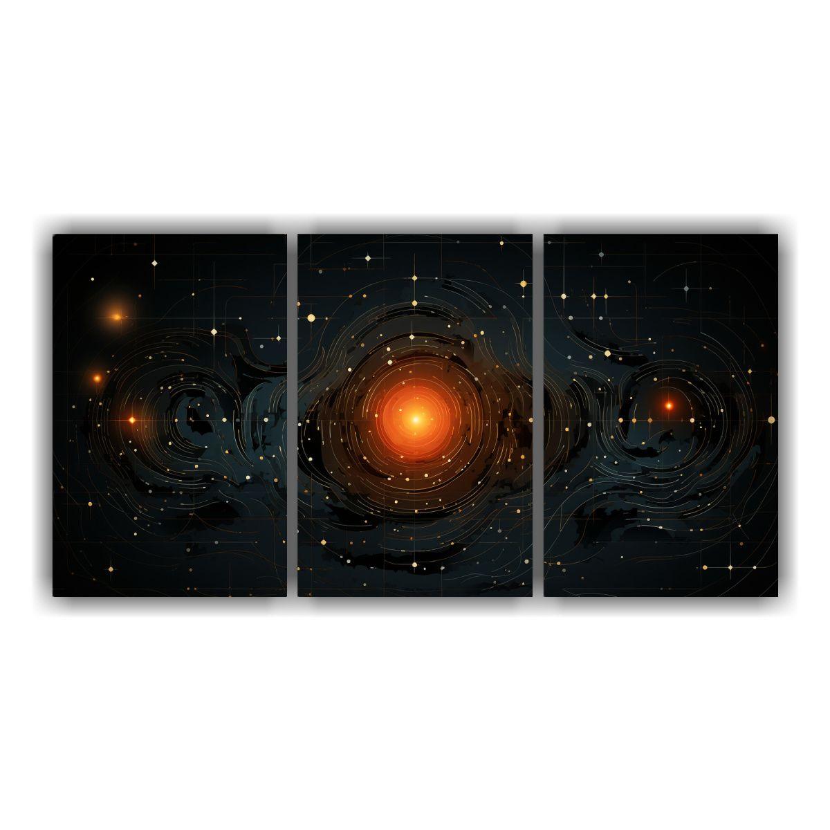 Cuadros Urbanos Impresos Celestial Fuego 60x30 Cm-0