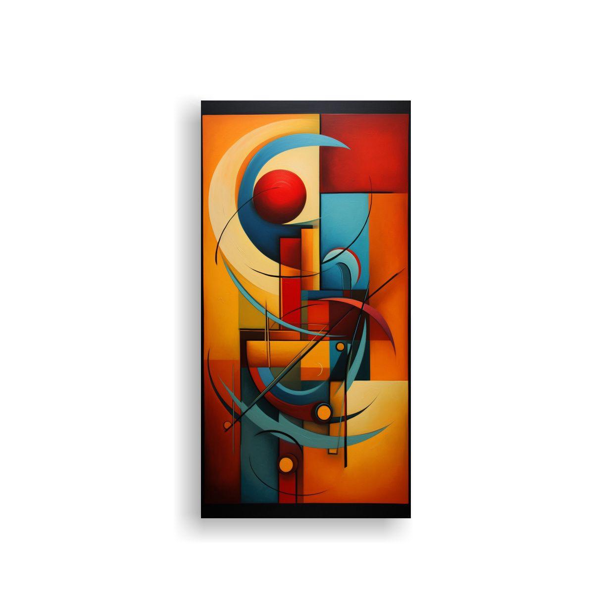 Cuadros Abstractos Color Tierra Para Decoración, 40x80cm-0