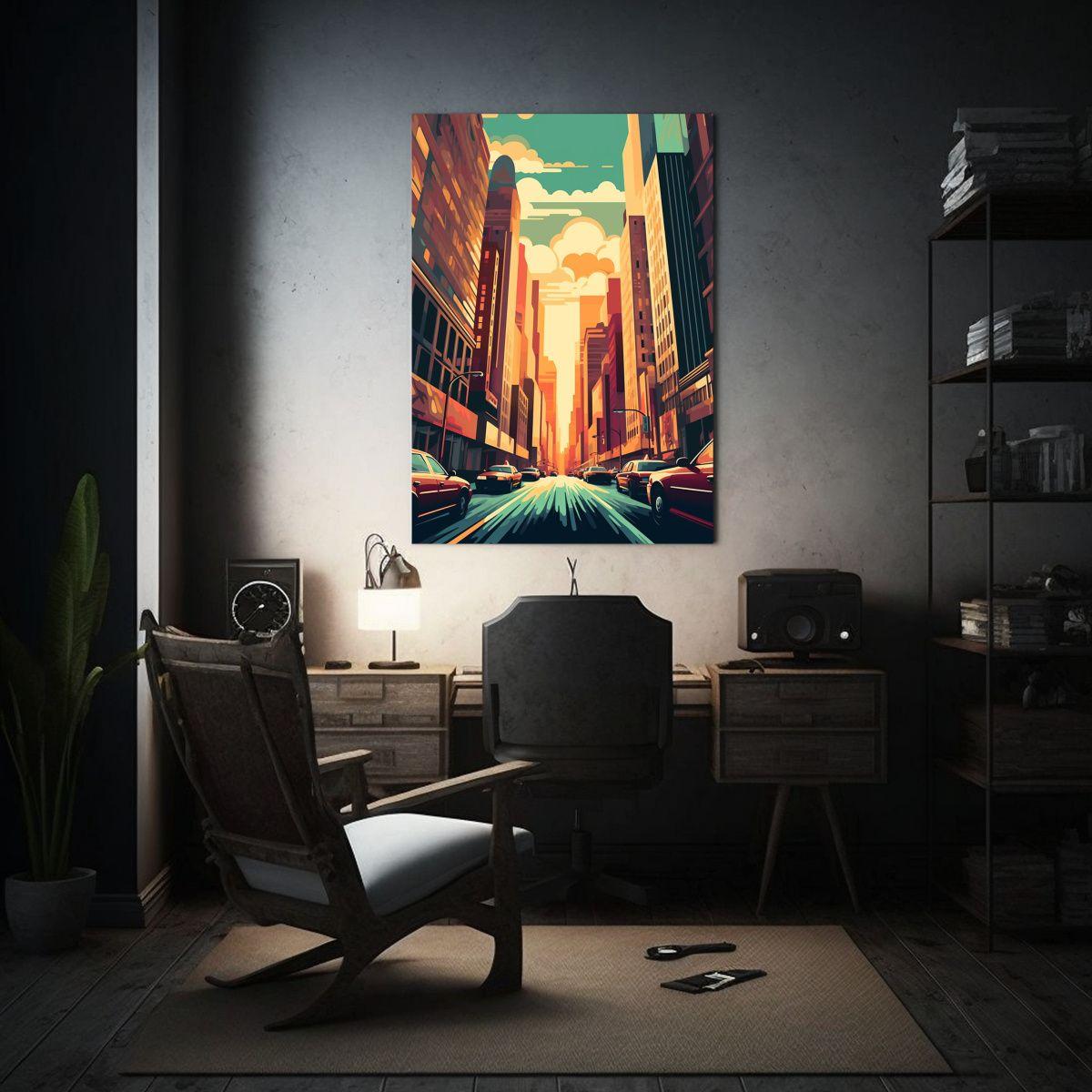 Pintura Decorativa De La Ciudad De Nueva York En 40x50cm-2