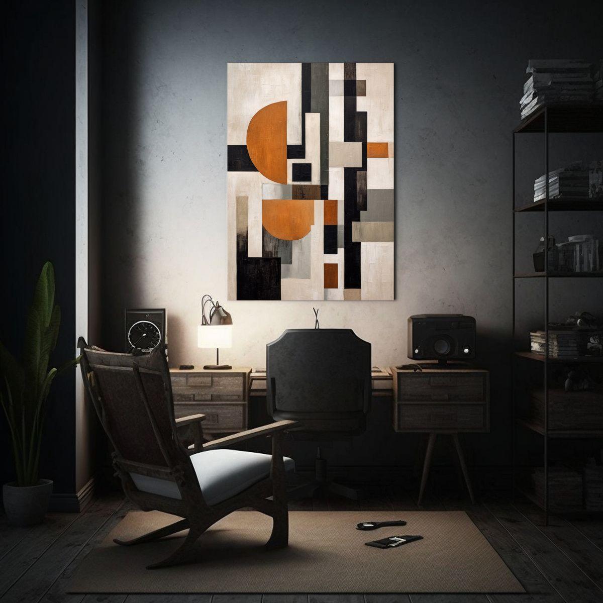 Cuadro Conceptual Relieve De Pinturas Abstractas 60x90cm-2