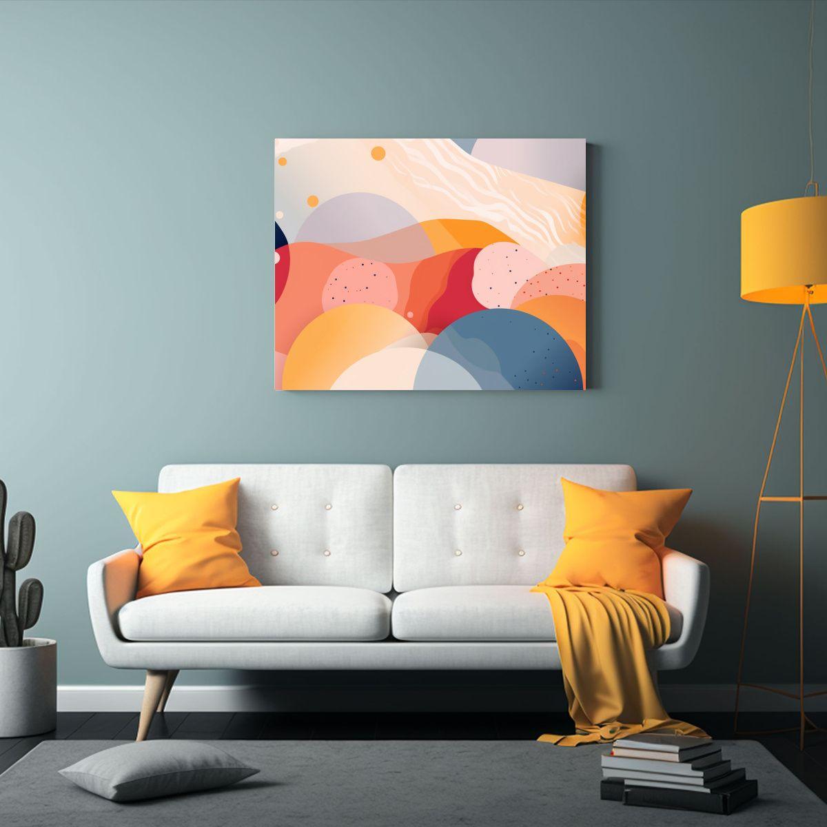 Fondo Colorido Abstracto En Tonos Visuales Para Decoración  90x60cm-2