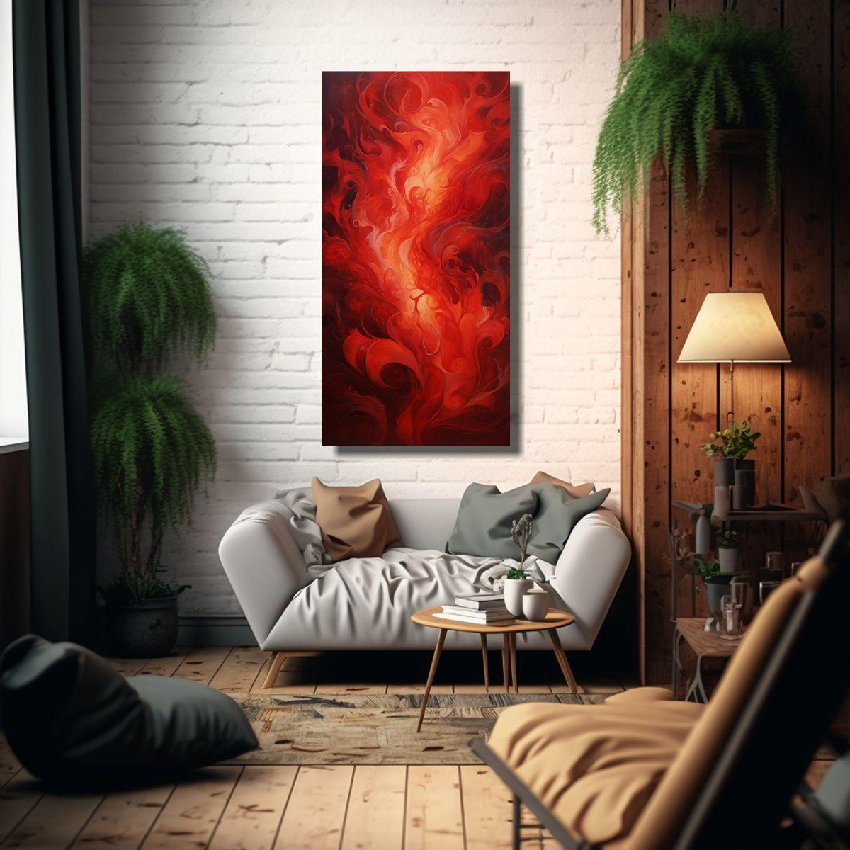 Pintura Decorativa Para Oficina Con Patrones 80x160cm-2