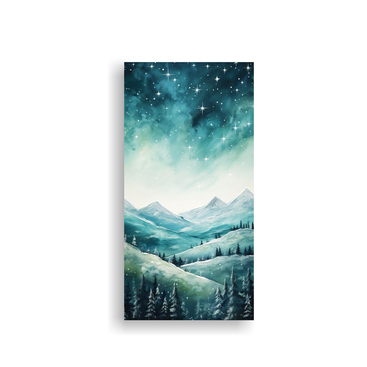 Cuadro Fotografía Simetría Paisaje Montañoso 70x140cm-0