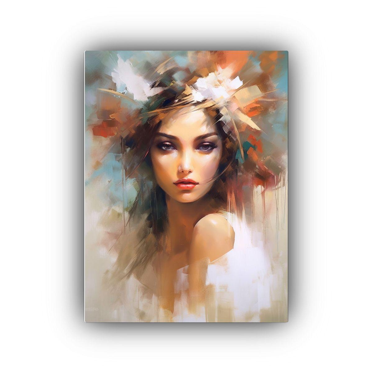 Cuadro Abstracto Femenino Estilo Galería 30x45cm-0