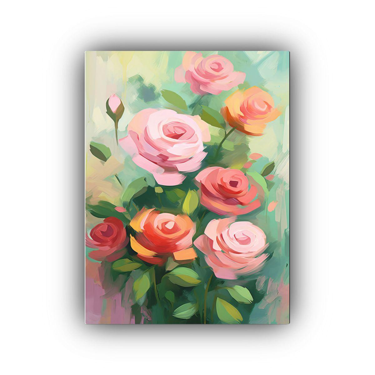 Cuadro Hermoso De Rosas Cae Del Cielo 30x40cm-0