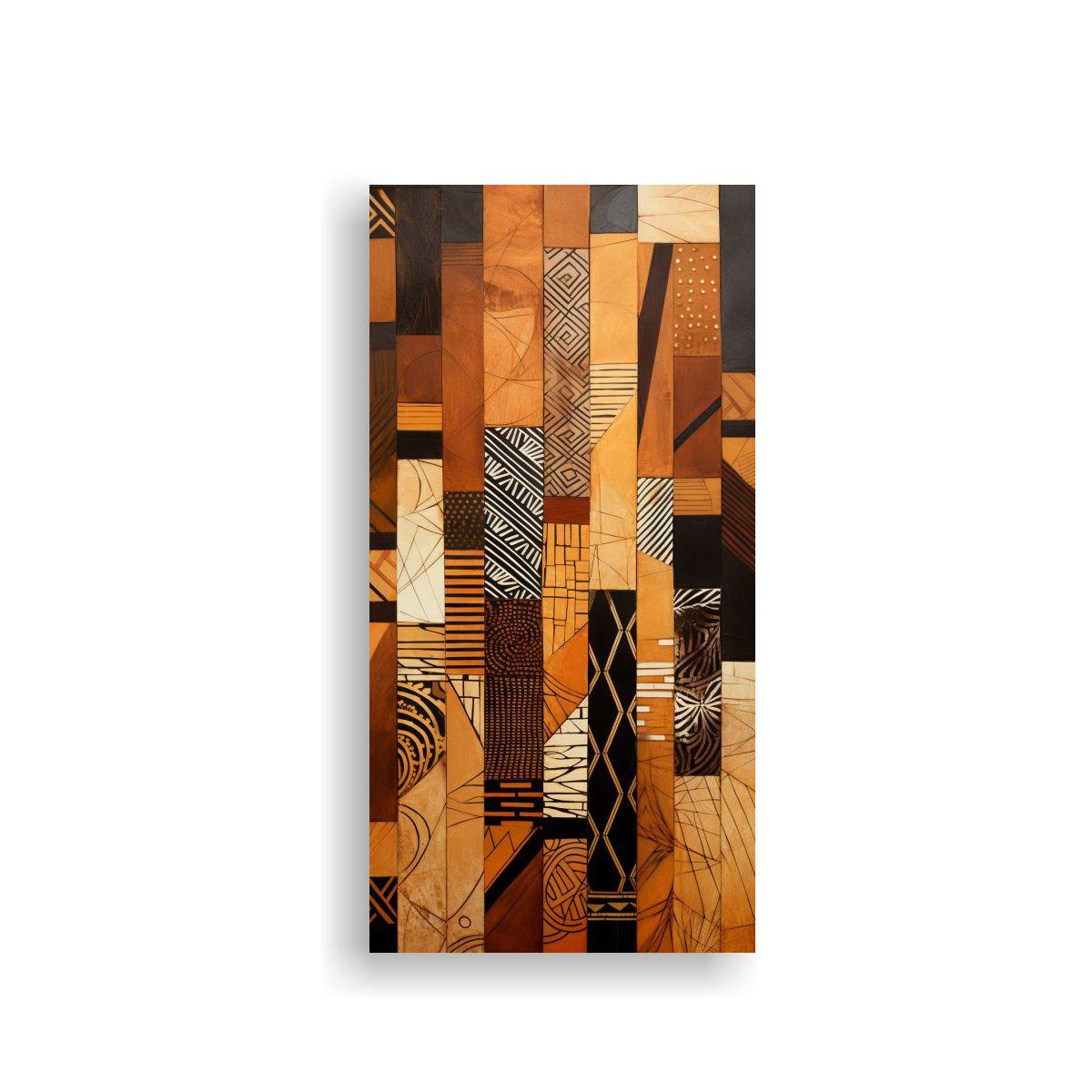 Cuadro Patron Intenso Elegante Reinterpretación 80x160cm-0