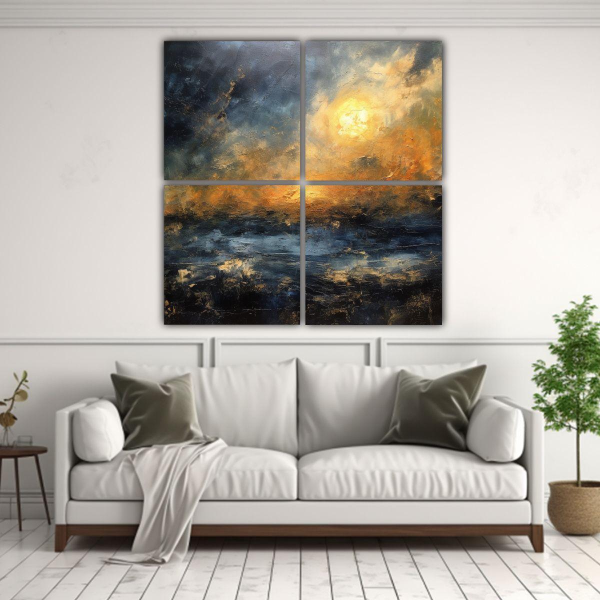 Cuadro Inspiración Armonía Estilo Pintura 180x180 Cm-2