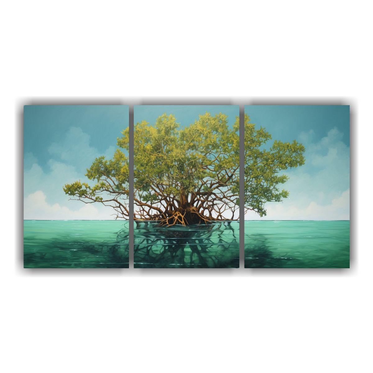 Cuadros Decoración Gama De Colores De Manglar 240x120 Cm-0