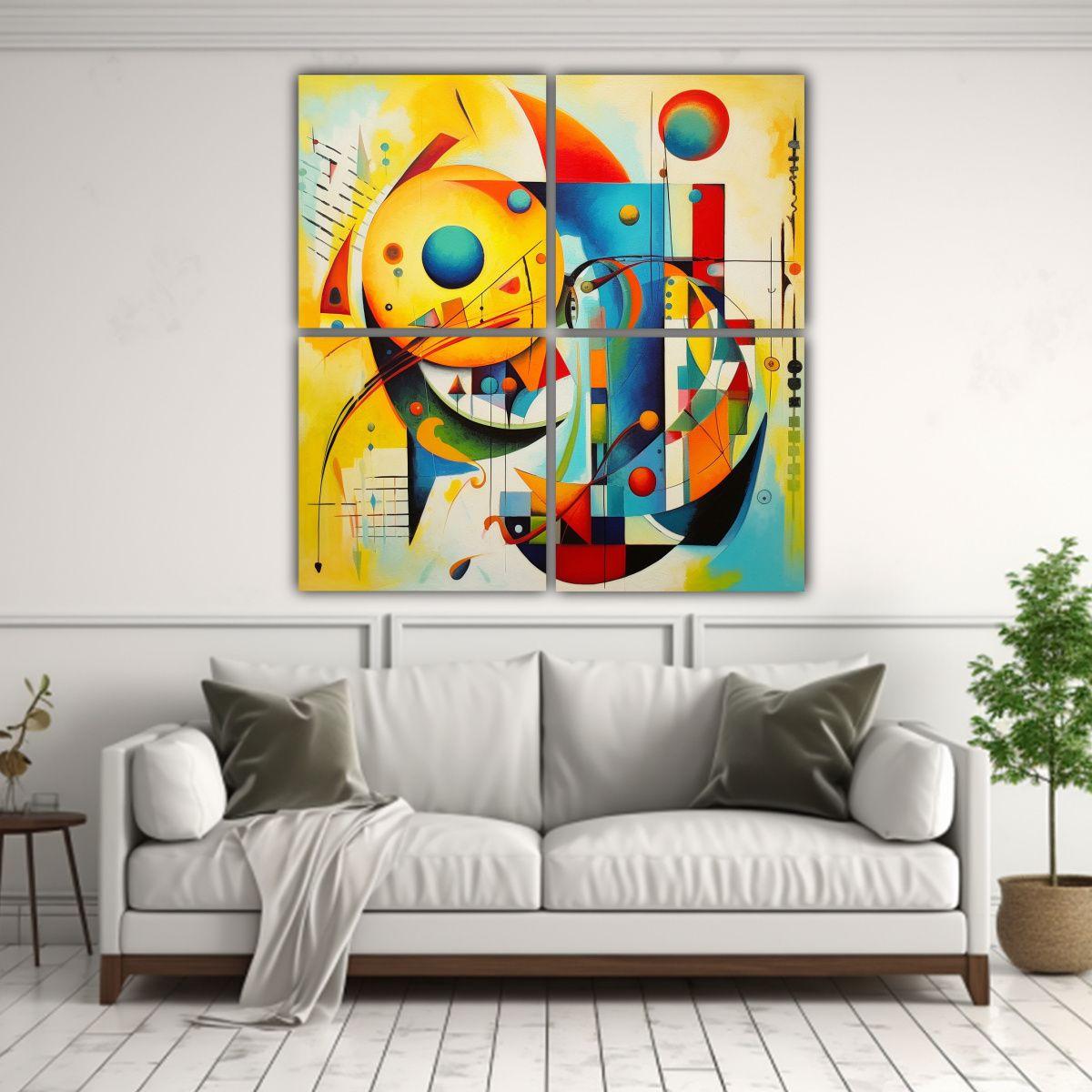 Cuadros Impresos Darby Andy Warhol Arte Decorativo 120x120 Cm-2