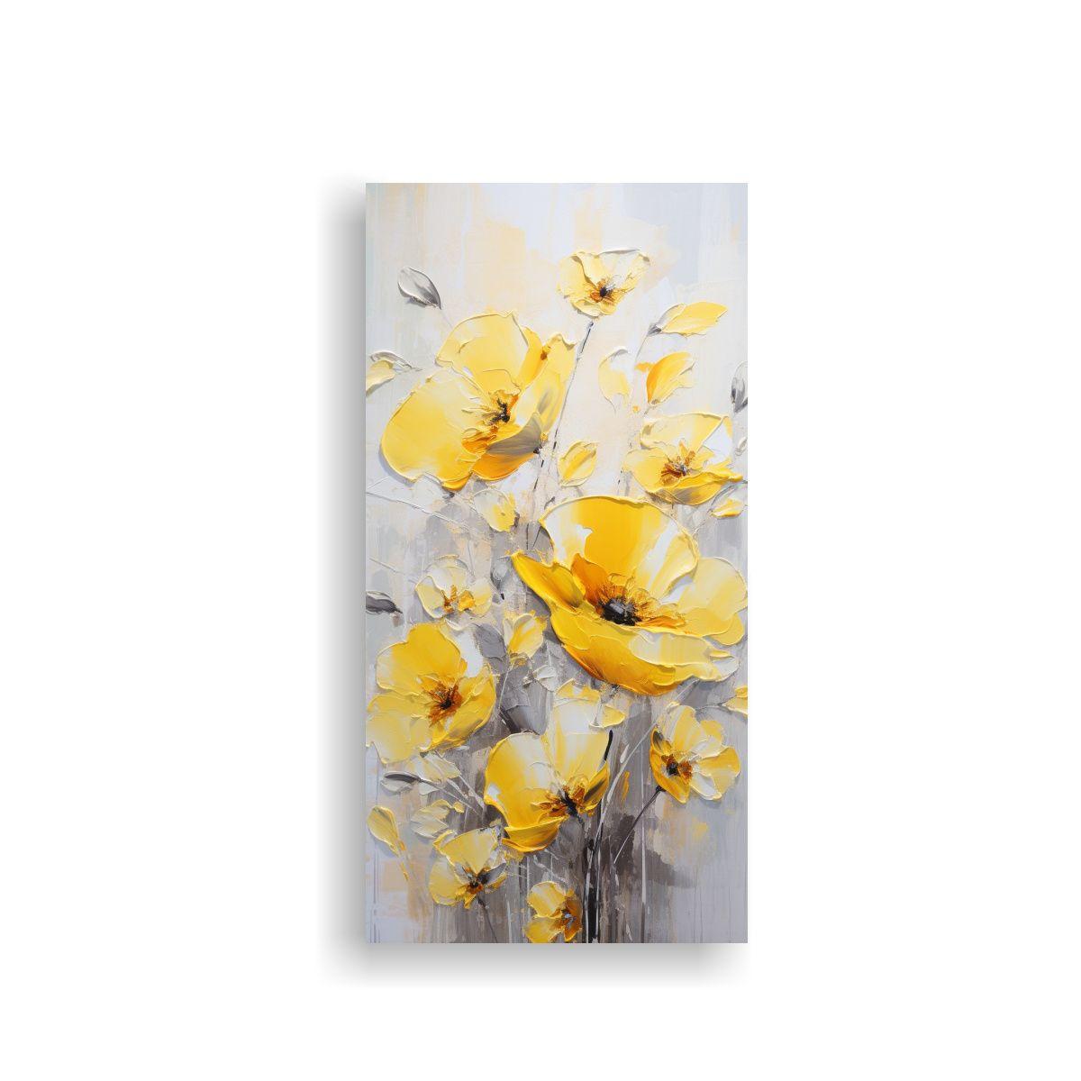 Pintura Lienzo Alta Calidad Clasico Amapolas 40x80cm-0