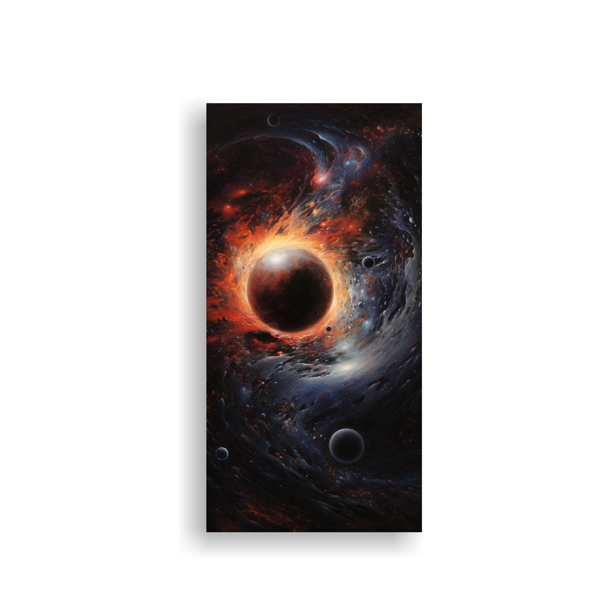Cuadro época Abstracción Cósmica Del Agujero 60x120cm-0