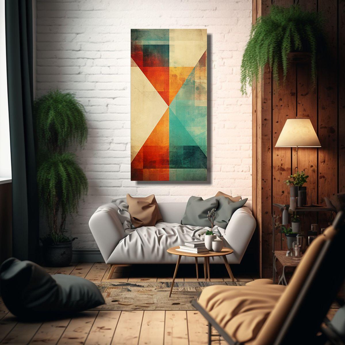 Cuadros Decorativos Modernos De Lienzo Abstractos 20x40cm-2