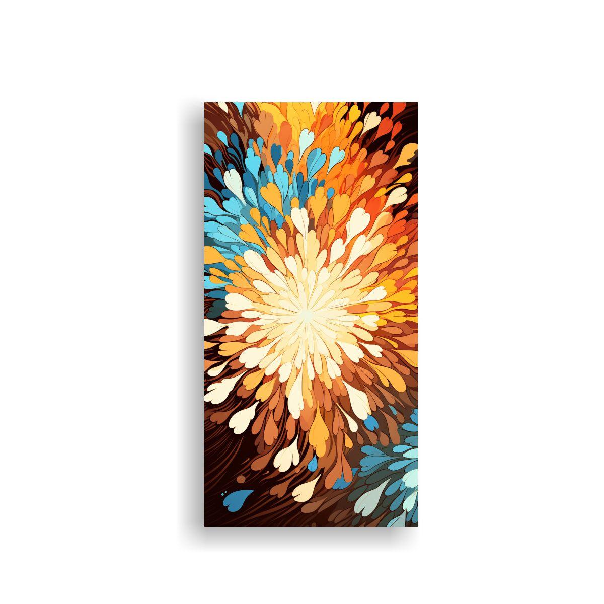 Arte Para Oficina Con Patrones De Colores 50x100cm-0