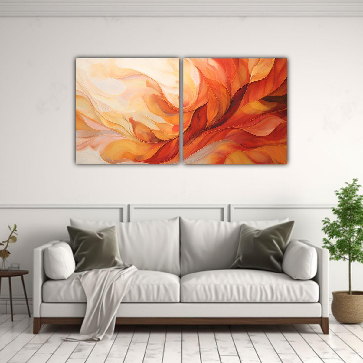 Cuadros Decorativos Abstractos De Patrones 140x70 Cm-2
