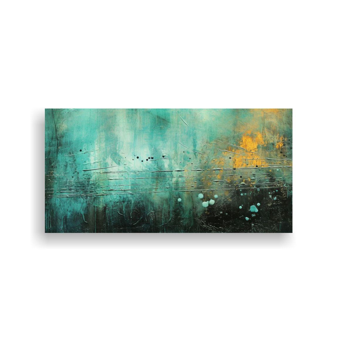 Pinturas Abstractas Con Textura En Tonos Oscuros 80x40cm-0