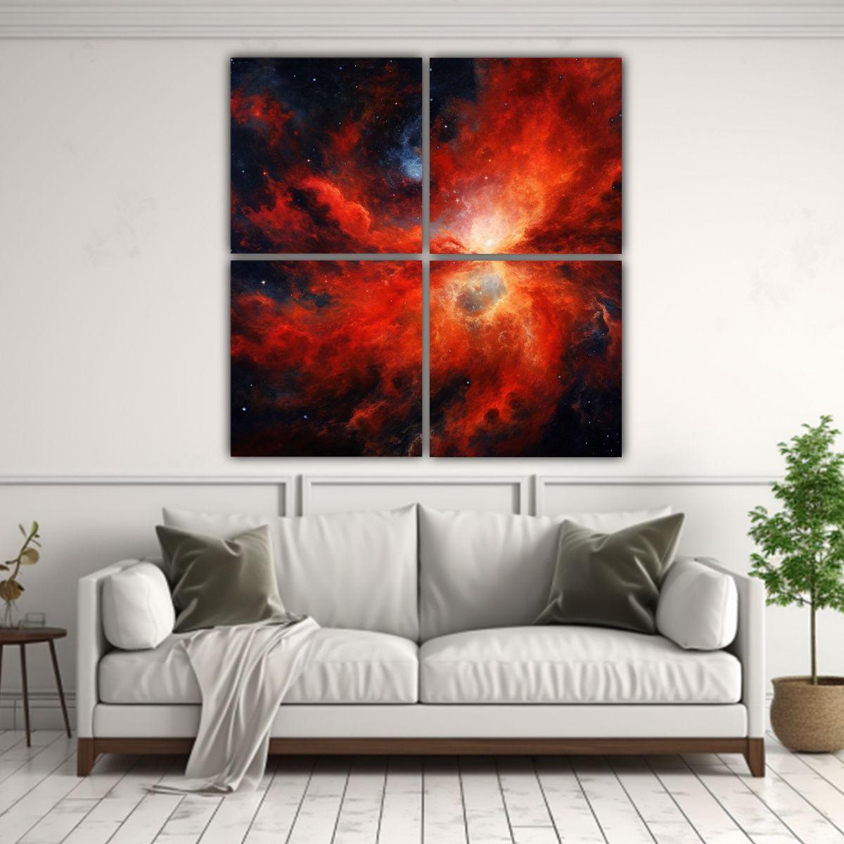 Cuatro Impresionantes Pinturas Decorativas En 40x40 Cm-2