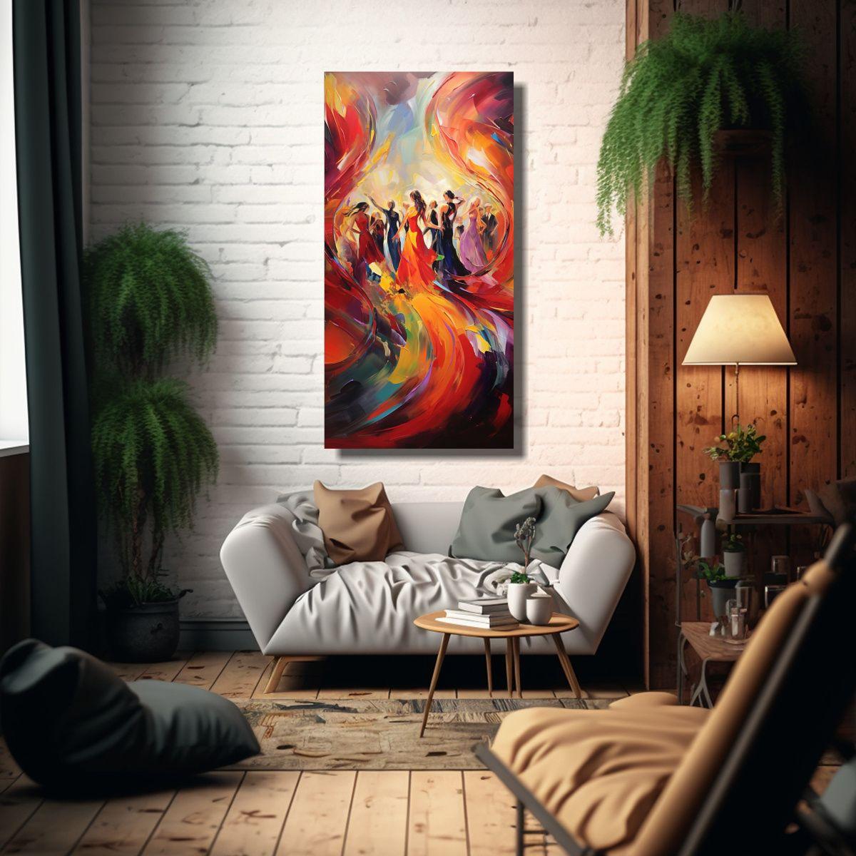 Pintura Abstracta De La Energía De Un Cuarto 80x160cm-2