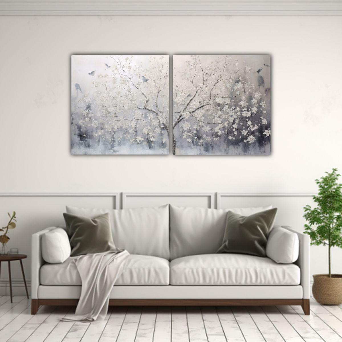 Diptico Fotografía Exclusivo: Imagen Del árbol 120x60 Cm-2