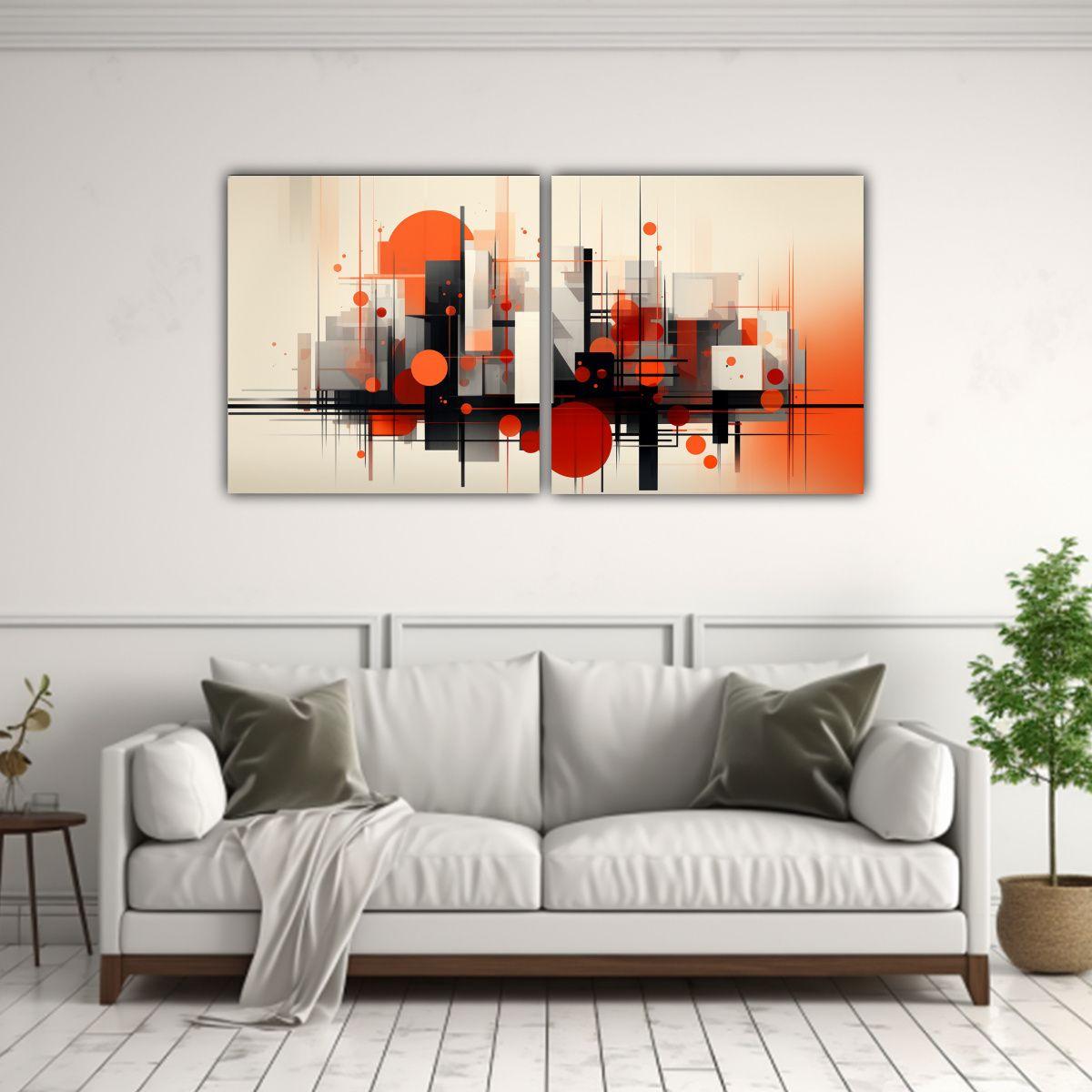 Pinturas De Arte Moderno De Pared: Arquitectura 100x50 Cm-2