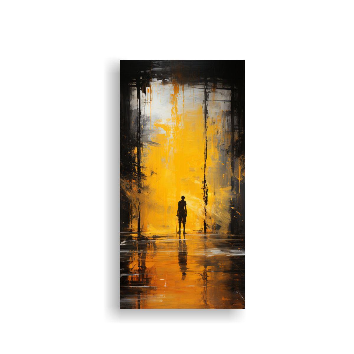 Pintura Decorativa En Bastidor Con Hermosos 50x100cm-0