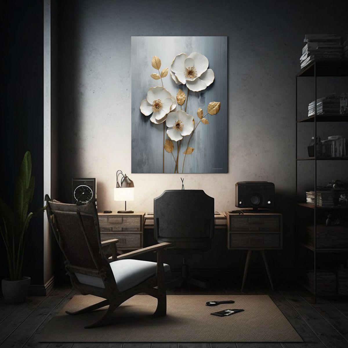 Pinturas De Decoración Moderna Floral 20x30cm-2