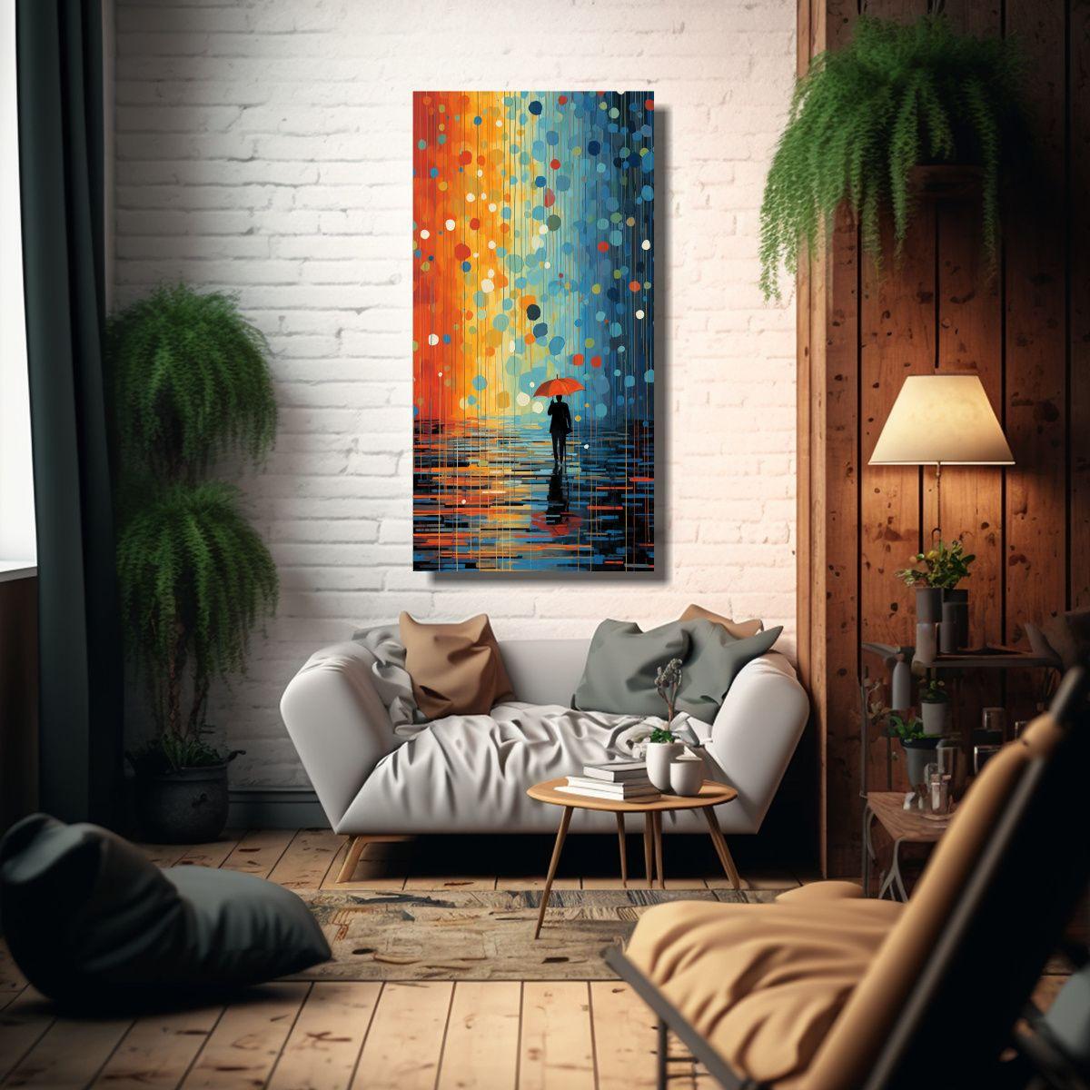 Pintura Original Hermoso De Arte Abstracto De Un D 70x140cm-2