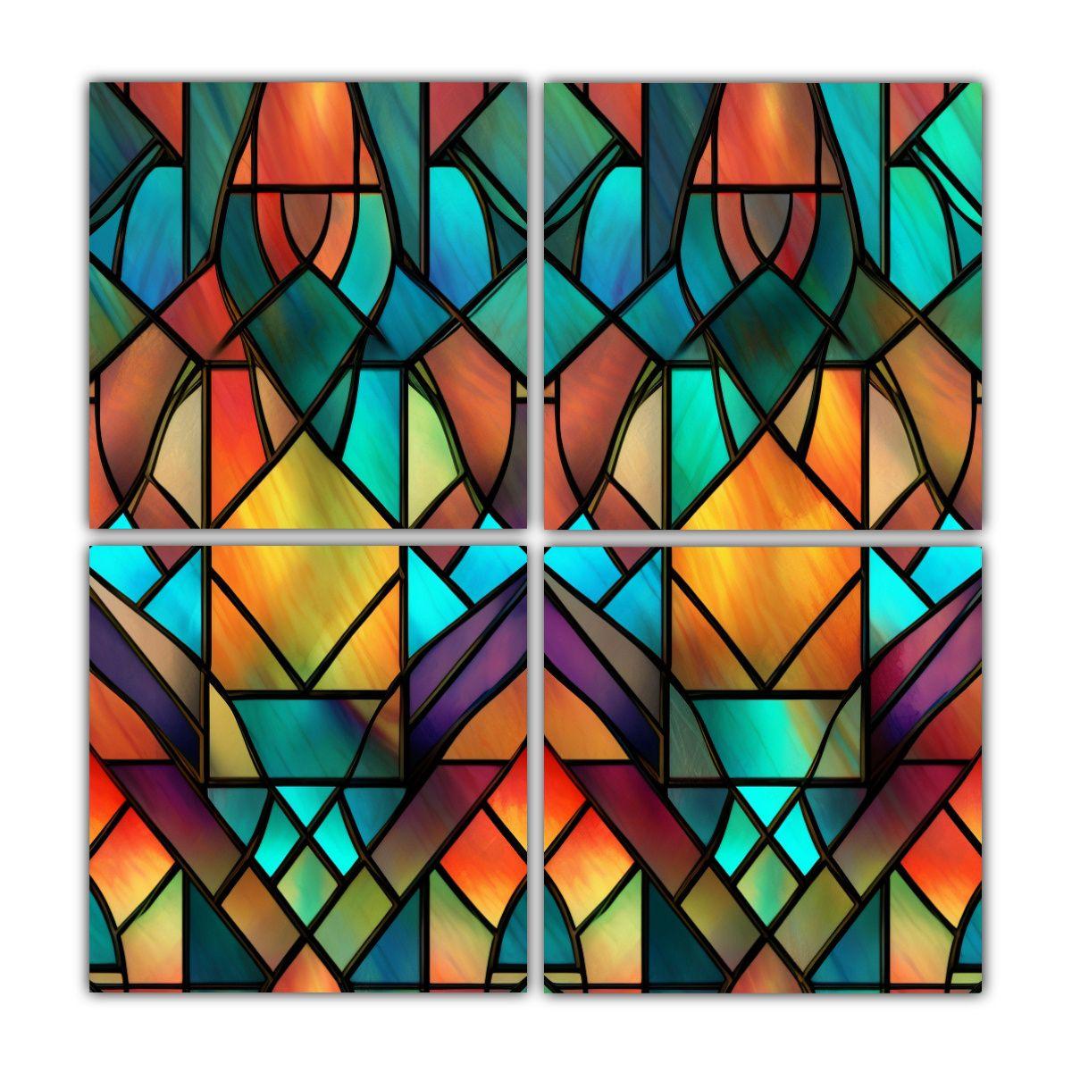 Pinturas Decorativas De Tela Estilo Art Deco 140x140 Cm-0