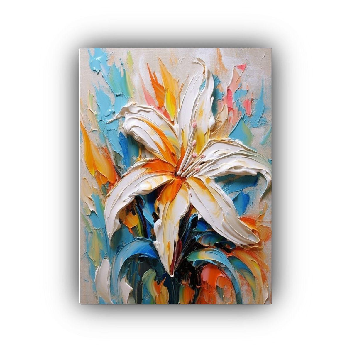 Cuadro Patron Intenso Lineales Magician Lily 50x75cm-0