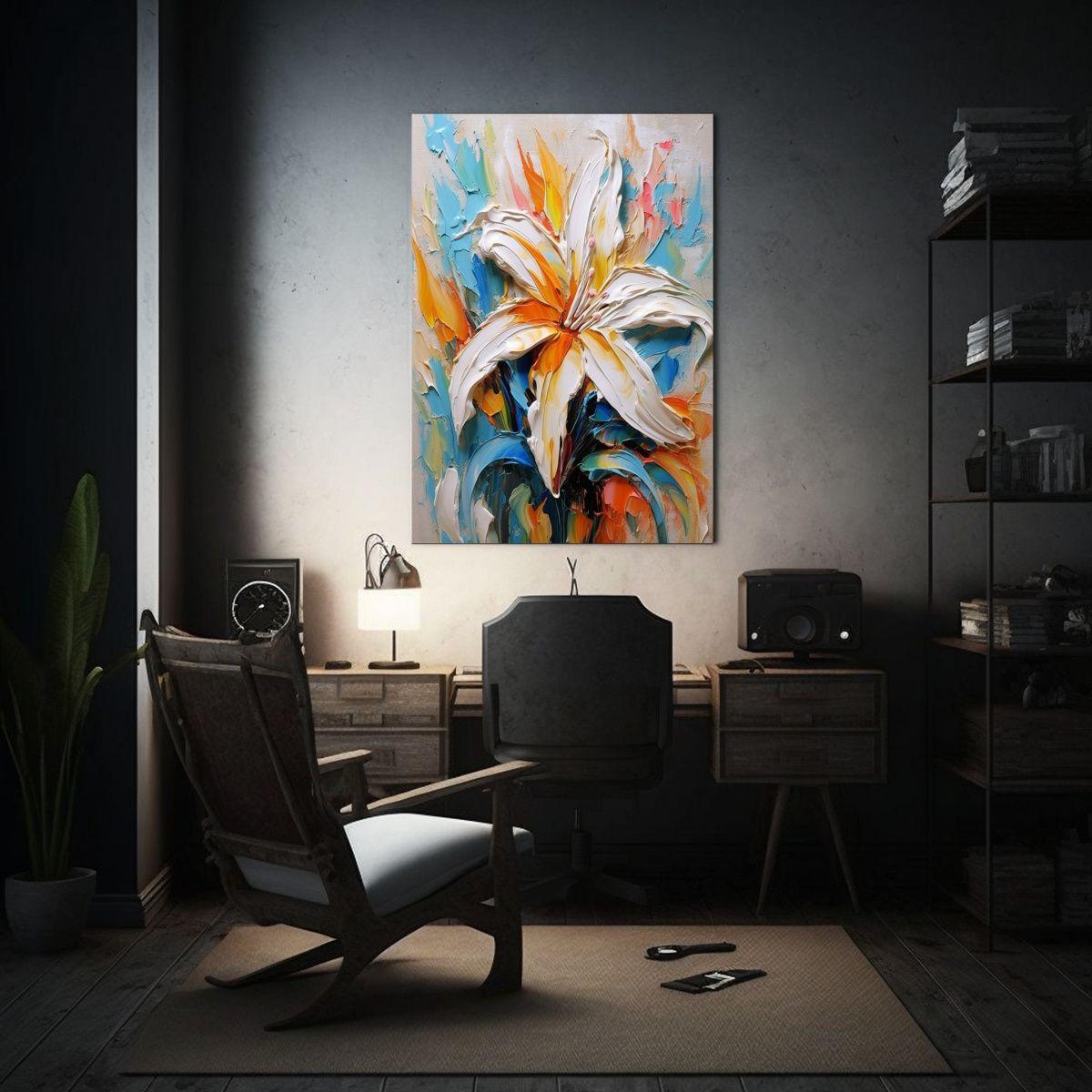 Cuadro Patron Intenso Lineales Magician Lily 50x75cm-2
