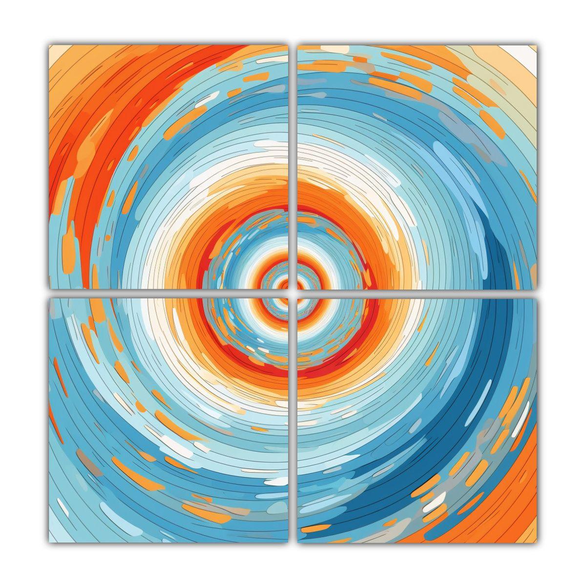 Pinturas De Decoración Estilo Cielo Azul Claro 140x140 Cm-0