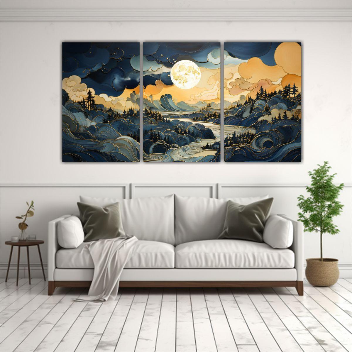 Cuadros Montañas Para Cocina: Arte De Nicole 180x90 Cm-2