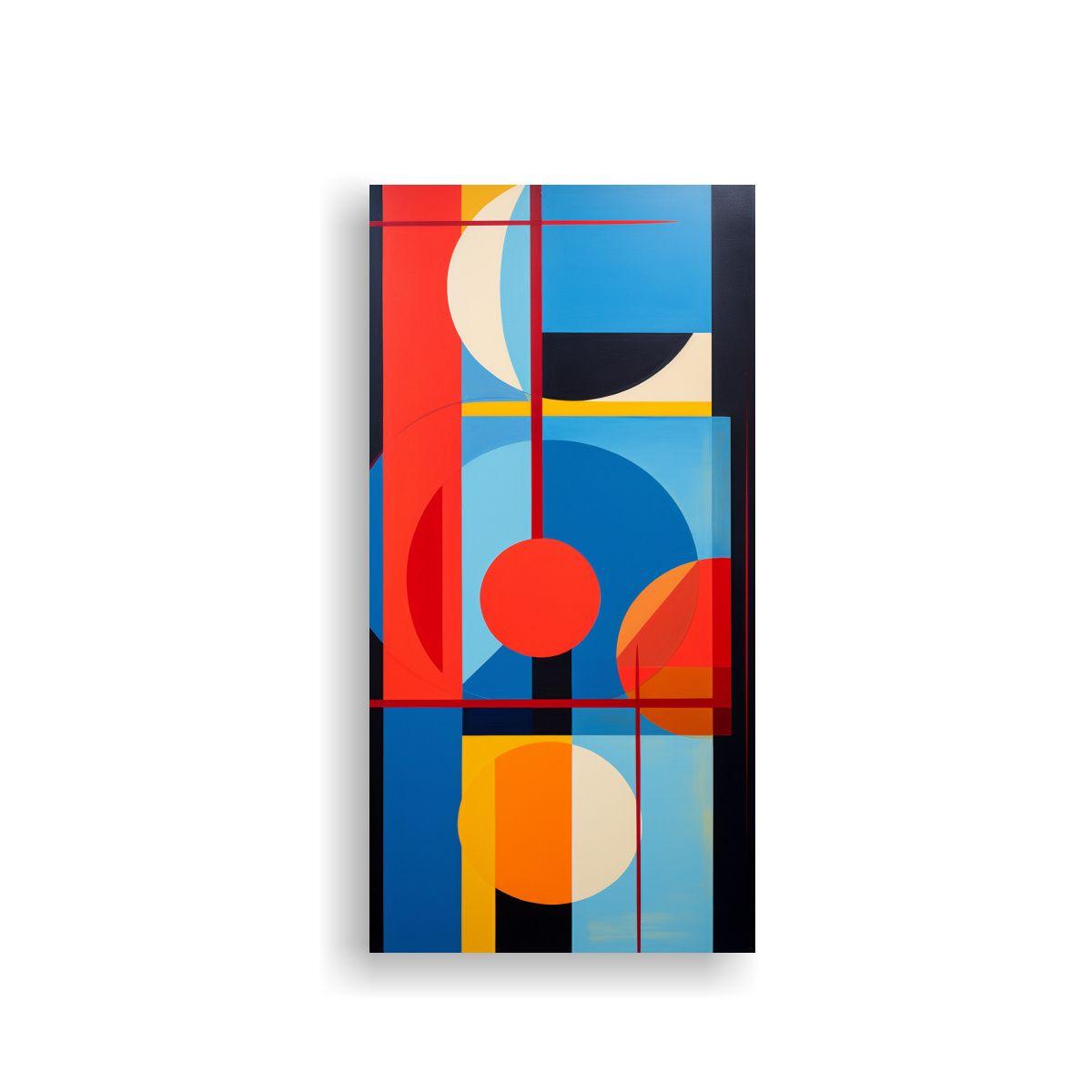 Pinturas Decorativas De Abstracción Geométrica 70x140cm-0