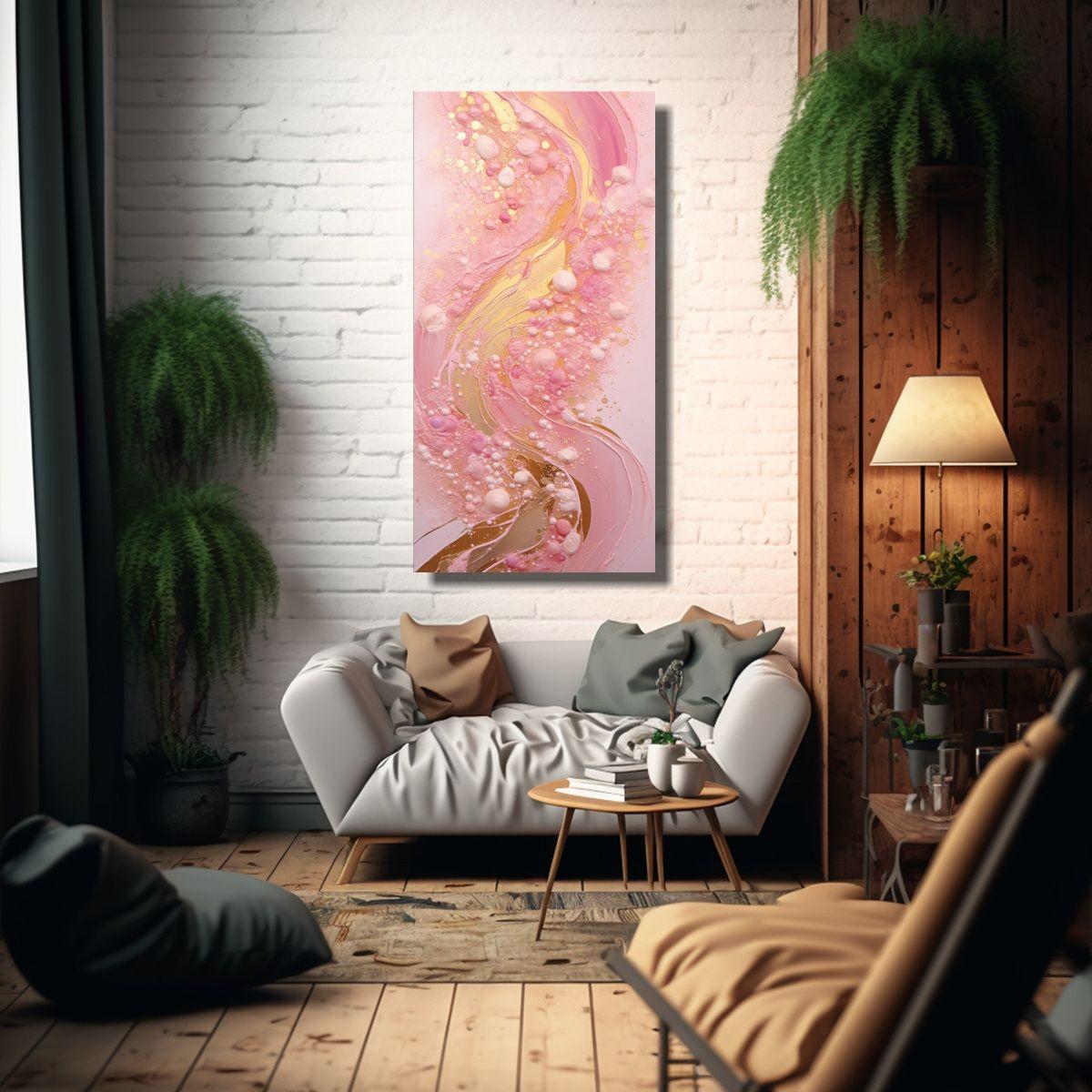Cocina Con Tela En Bastidor De Punto Luminoso 60x120cm-2