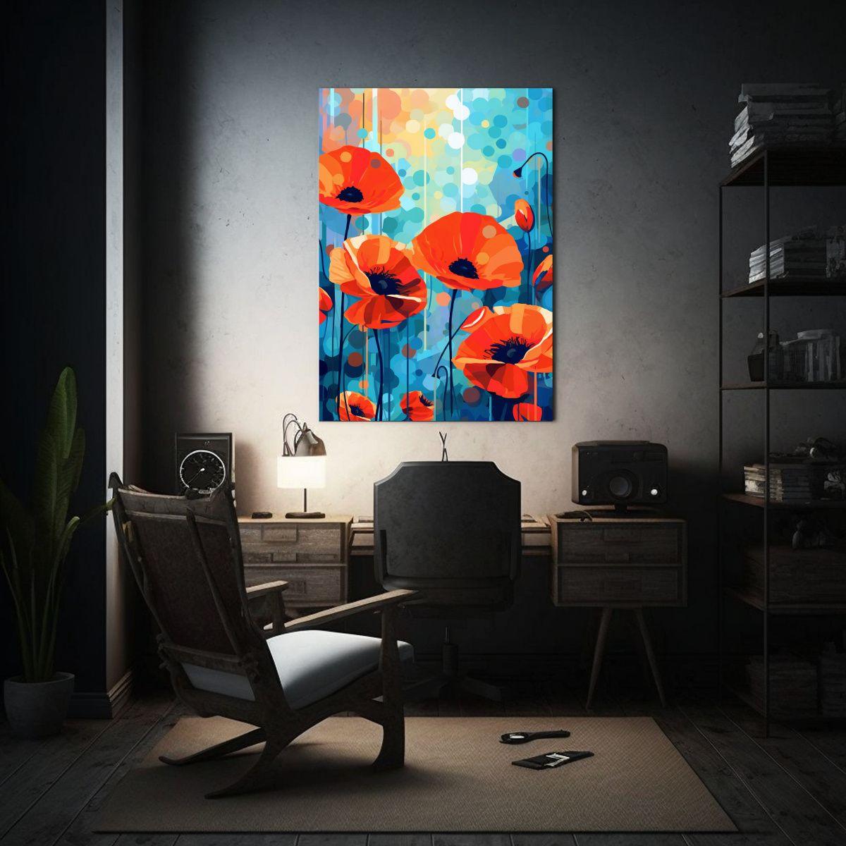 Pintura Decorativa Moderna, Geometría Abstracta, 40x50 Cm-2