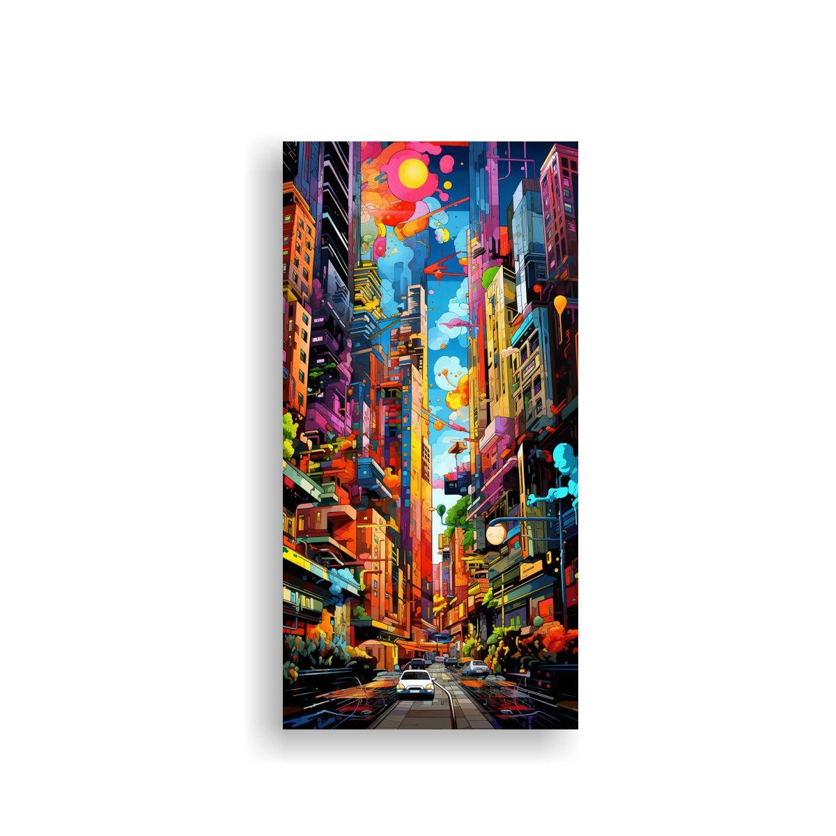 Pintura Decorativa De Lienzo Con Armonía 40x80cm-0