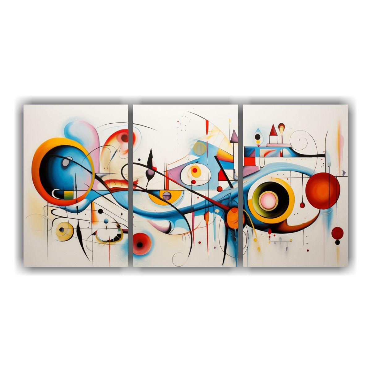 Cuadros Impresos Gama De Colores Mar Abstracto 60x30 Cm-0