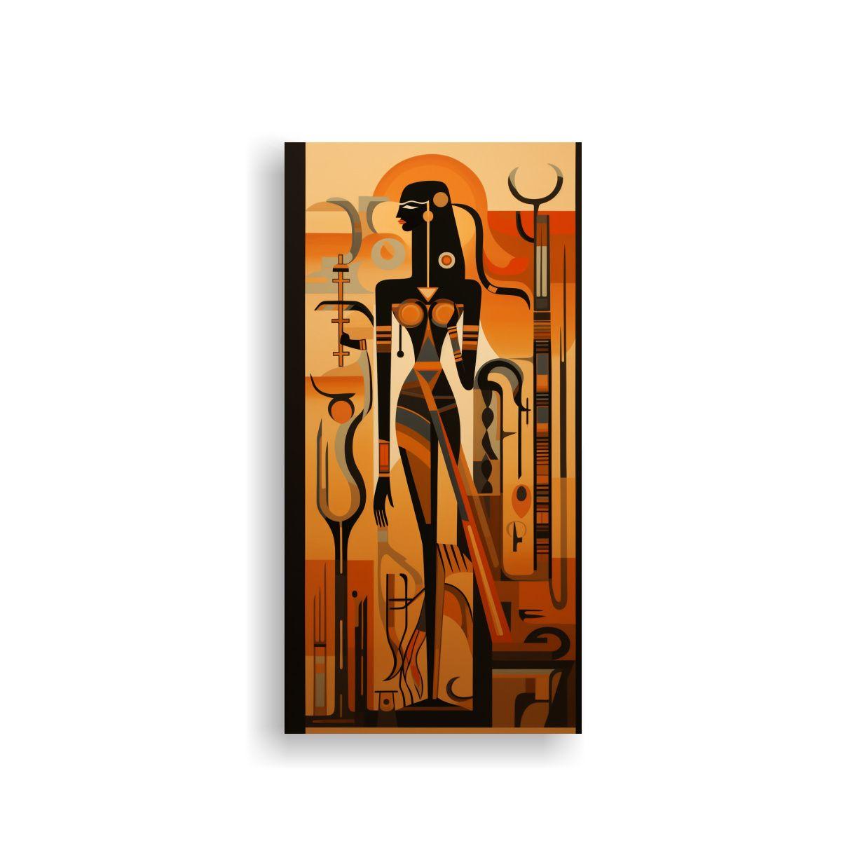 Cuadro Abstracto Reinterpretación Arte Egipcio 50x100cm-0