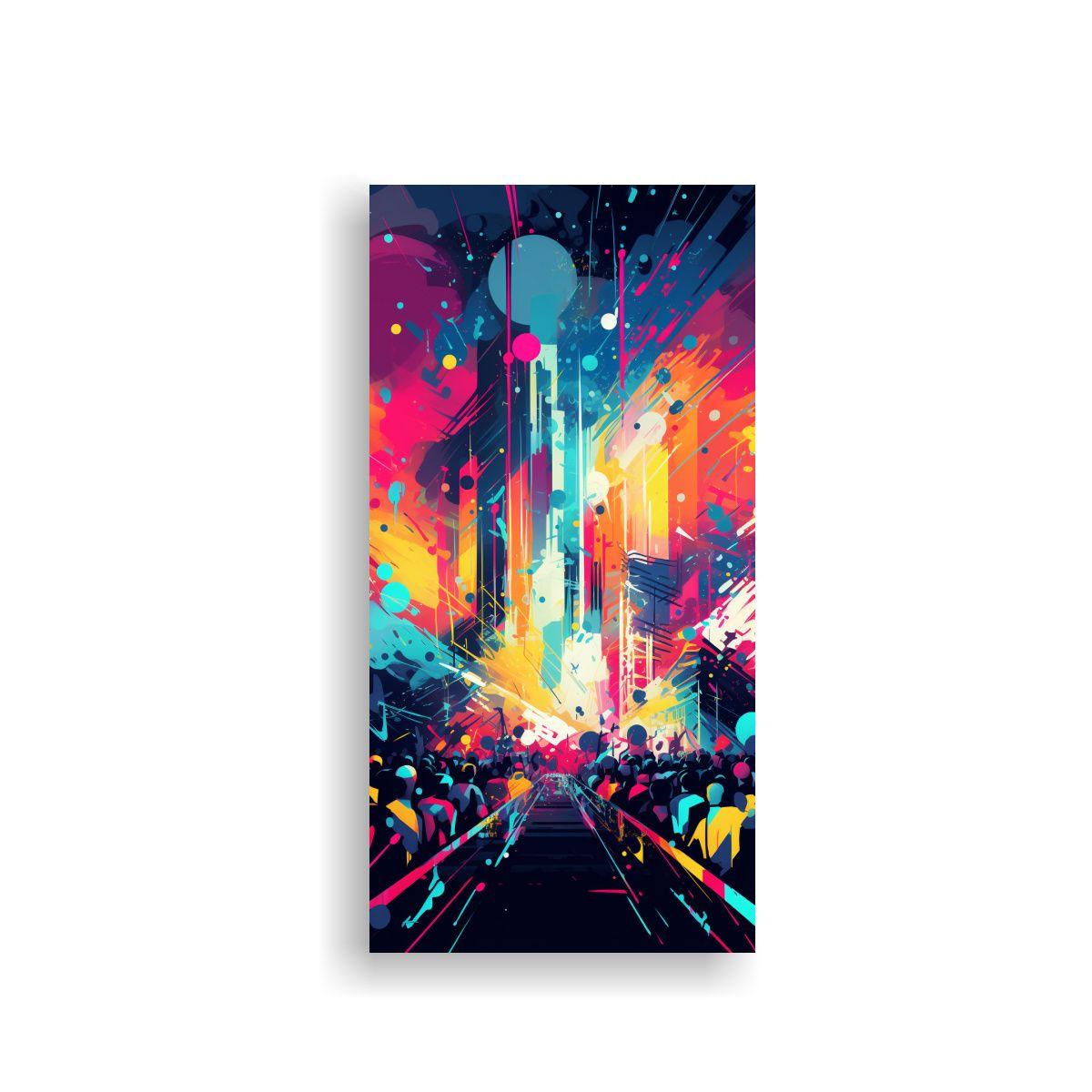 Pintura Decorativa Original De Reinterpretación 30x60cm-0
