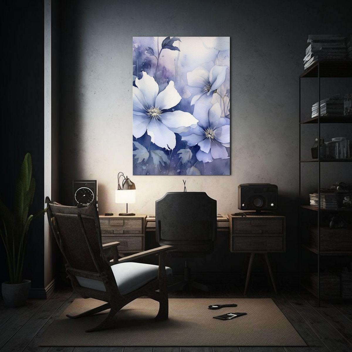 Arte De Pared Movimiento Unica Pastel Acuarela 40x60cm-2